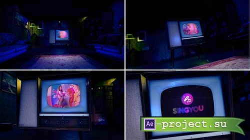 Videohive - Retro Tv Youtube Opener v2 (Night Room) - 38494886 - Project for After Effects