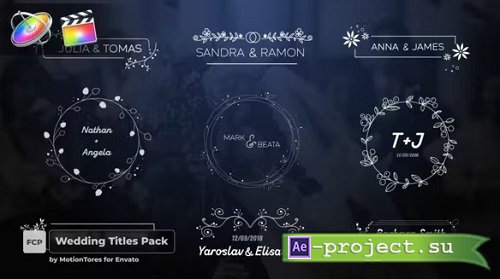 Videohive - Wedding Titles Pack 27046215 - Project For Final Cut & Apple Motion