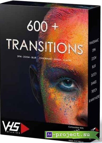VHS 600+ Final Cut Transitions