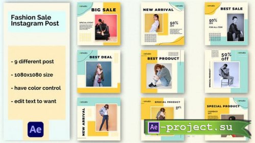 Videohive - Fashion Sale Instagram Post - 37198726 - Project for After Effects