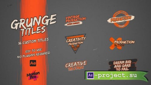 Videohive - Grunge Titles - 38513292 - Project for After Effects