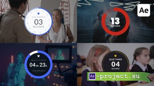 Videohive - Circle Countdown Timers - 38466031 - Project for After Effects