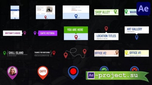 Videohive - Location Pin Titles for After Effects - 38543855 - Project for After Effects