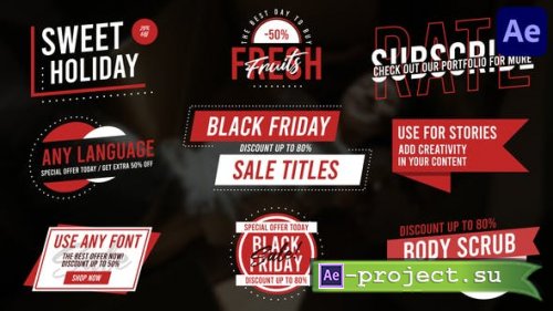 Videohive - Black Friday Titles for After Effects - 38543894 - Project for After Effects
