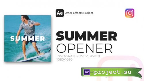 Videohive - Summer Opener Instagram Post - 38550371 - Project for After Effects
