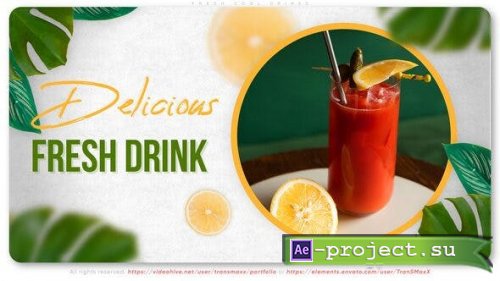 Videohive - Fresh Cool Drinks - 38600430 - Project for After Effects