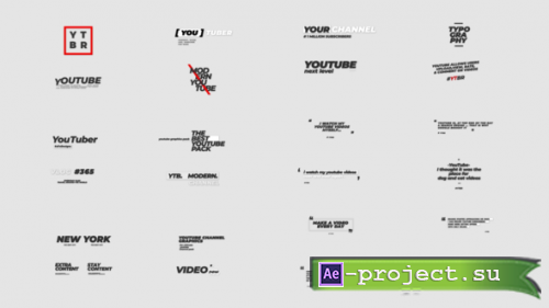 Videohive - 26 Youtuber Animated Quotes & Titles - 38641296 - Project for After Effects