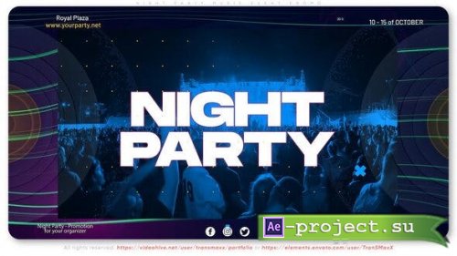Videohive - Night Party Music Event Promo - 38650020 - Project for After Effects