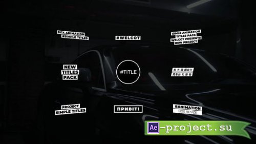 Videohive - Box Titles | After Effects - 38615172 - Project for After Effects