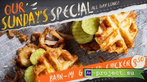 Videohive - Fun Urban Food Menu Slideshow - 38670167 - Project for After Effects