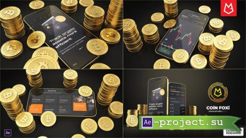 Videohive - Phone 13 Pro Mockup with Crypto App Presentation - 38670587 - Project for After Effects