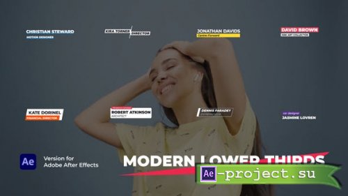Videohive - Modern Lower Thirds - 38615630 - Project for After Effects 