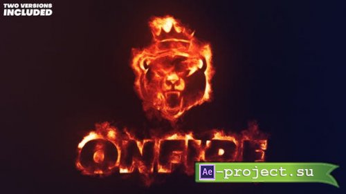 Videohive - On Fire Logo Reveal - 2 Variations - 38683901 - Project for After Effects