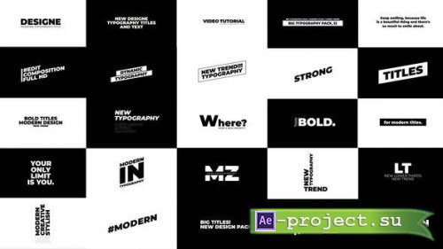 Videohive - Big Pack Titles | After Effects - 38685421 - Project for After Effects