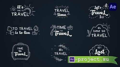 Videohive - Travel cartoon text logo animations [After Effects] - 38693123 - Project for After Effects