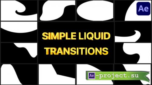 Videohive - Simple Liquid Transitions | After Effects - 38663339 - Project for After Effects