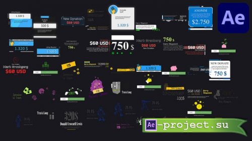 Videohive - Streamer Pack - Donations, Banners, Countdowns, Links - 38726217 - Project for After Effects