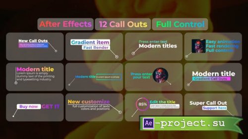Videohive - Gradient Call Outs | After Effects - 38713495 - Project for After Effects