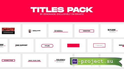 Videohive - Titles Pack - 35664233 - Project for After Effects