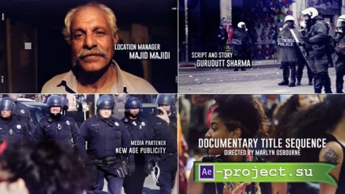 Videohive - Documentary Title Sequence - 21488866 - Project for After Effects