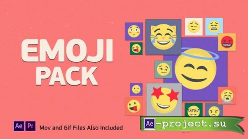 Videohive - Emoji Pack - 27369219 - Project for After Effects & Premiere Pro