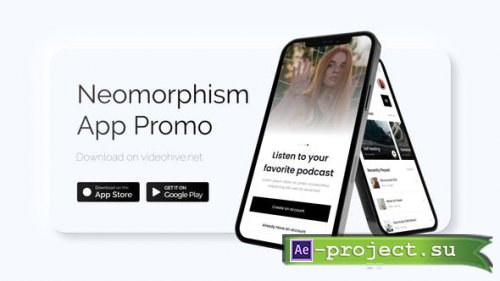 Videohive - Neumorphism App Promo - 38735750 - Project for After Effects