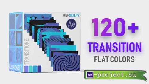 Videohive - Flat Color Transition Pack HD - 38775508 - Project for After Effects