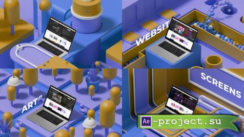 Videohive - Isometric Laptop Display - 38781879 - Project for After Effects