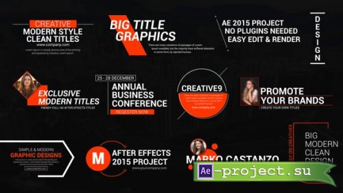 Videohive - Big Title Designs - 38776465 - Project for After Effects