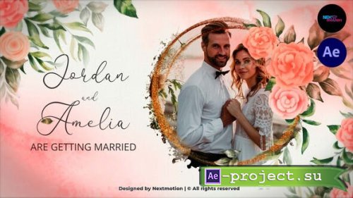 Videohive - Floral & Watercolor Wedding Invitation - 38822065 - Project for After Effects