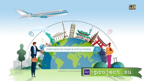 Videohive - Online Tickets and Travel Services Logo - 24332979 - Project for After Effects