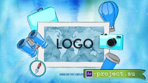 Videohive - Watercolor Travel Opener - 38857887 - Project for After Effects