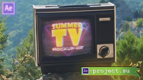 Videohive - Retro TV Mockup Kit (Summer Edition) - 38858174 - Project for After Effects