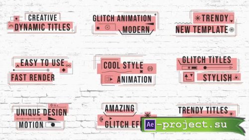  Videohive - Dynamic Glitch Titles - 38855432 - Project for After Effects