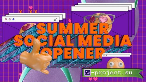 Videohive - Summer Social Media Intro - 38553405 - Project for After Effects 