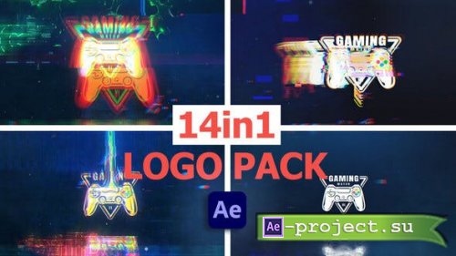 Videohive - Glitch Logos - 38523874 - Project for After Effects