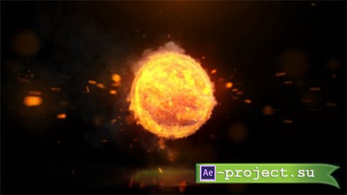 Videohive - Colliding Fire Logo Reveal - 38649563 - Project for After Effects