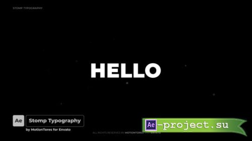 Videohive - Stomp Typography  After Effects - 32345805 - Project for After Effects