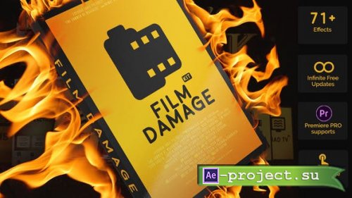 Videohive - Film Damage Kit | Big Pack of Film Damage Presets for After Effects - 25658320  - Project & Script for After Effects