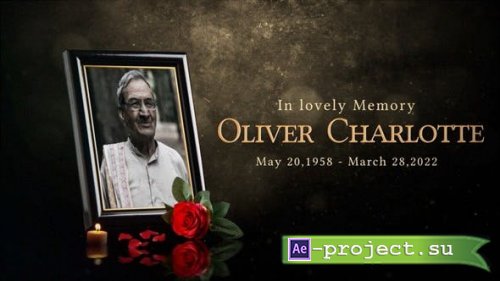 Videohive - Funeral Memorial Card Slide - 38938662 - Project for After Effects