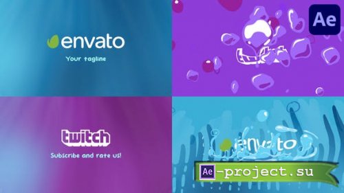 Videohive - Cartoon Wave Logo Opener for After Effects - 38939537 - Project for After Effects