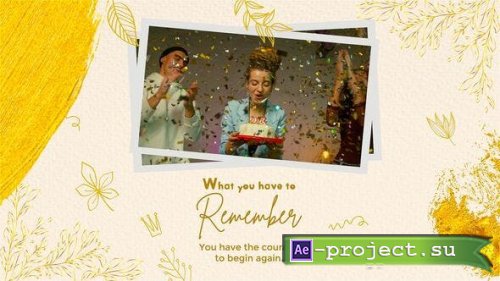 Videohive - Gold Creative Birthday And Wedding Greeting Slideshow - 38880922 - Project for After Effects