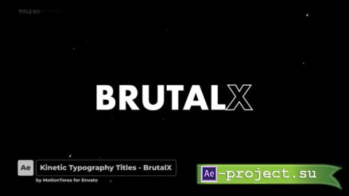 Videohive - Kinetic Typography Titles - BrutalX  After Effects - 30506730 - Project for After Effects