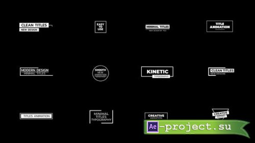 Videohive - Minimal Titles - 38939078 - Project for After Effects