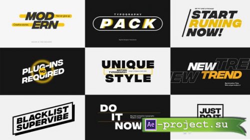 Videohive - Modern Big Titles Pack - 36709311 - Project for After Effects