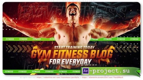 Videohive - Gym Fitness Blog Opener - 38972747 - Project for After Effects