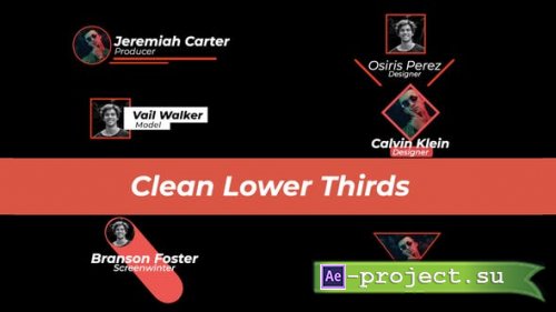 Videohive - Clean Lower Thirds - 38930810 - Project for After Effects