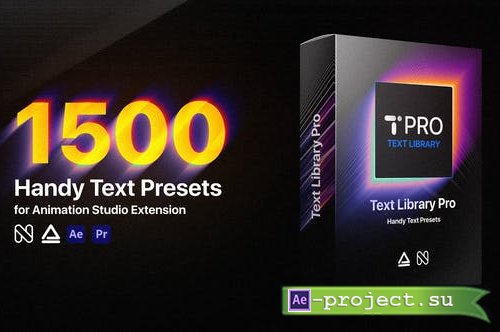 Videohive - Text Library - Handy Text Animations PRO - 21932974 - Project &  Script for After Effects » профессиональные проекты для Adobe After Effects,  графика, дизайн