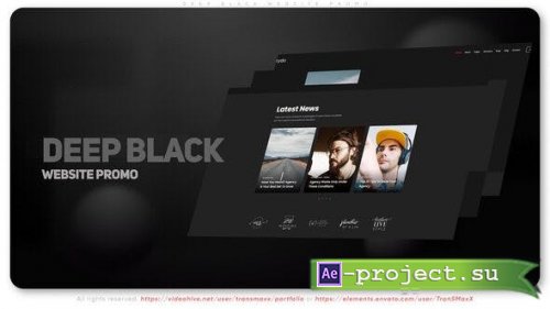 Videohive - Deep Black Website Promo - 38972712 - Project for After Effects