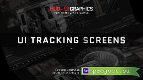 Videohive - HUD - UI Tracking Screens - 36190487 - Project for After Effects